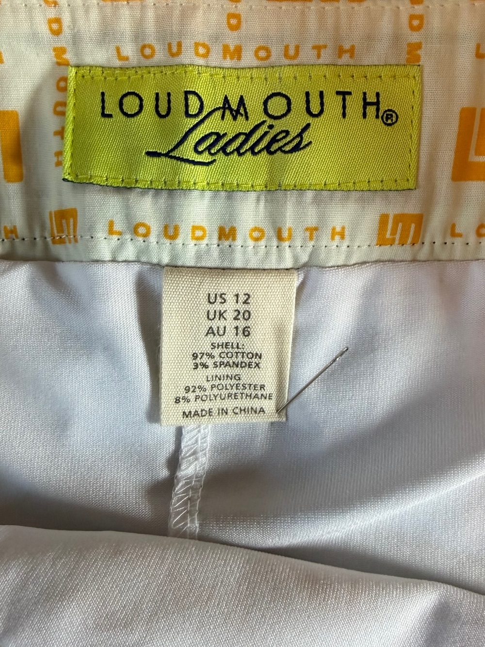 Loudmouth NWOT Golf Lucky Shamrock Clover Skort Green Size 12 - Picture 8 of 12